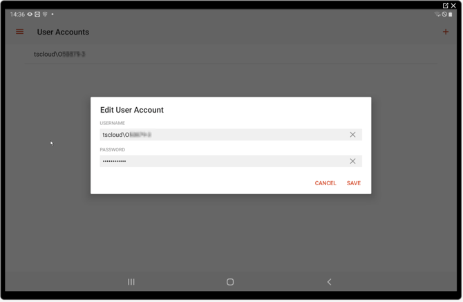 rdp_Android User Account