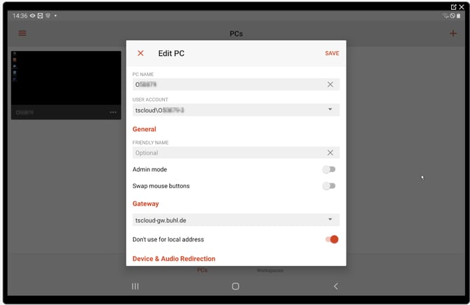 rdp_Android Verbindung1
