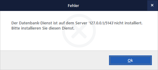 Dpd Adresse Konnte Nicht Gefunden Werden Meldung "Datenbank-Dienst konnte nicht gefunden werden" beim Programmstart