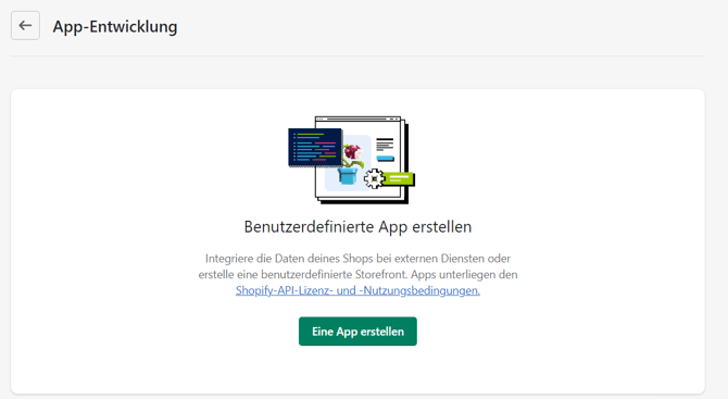 Shopify App erstellen