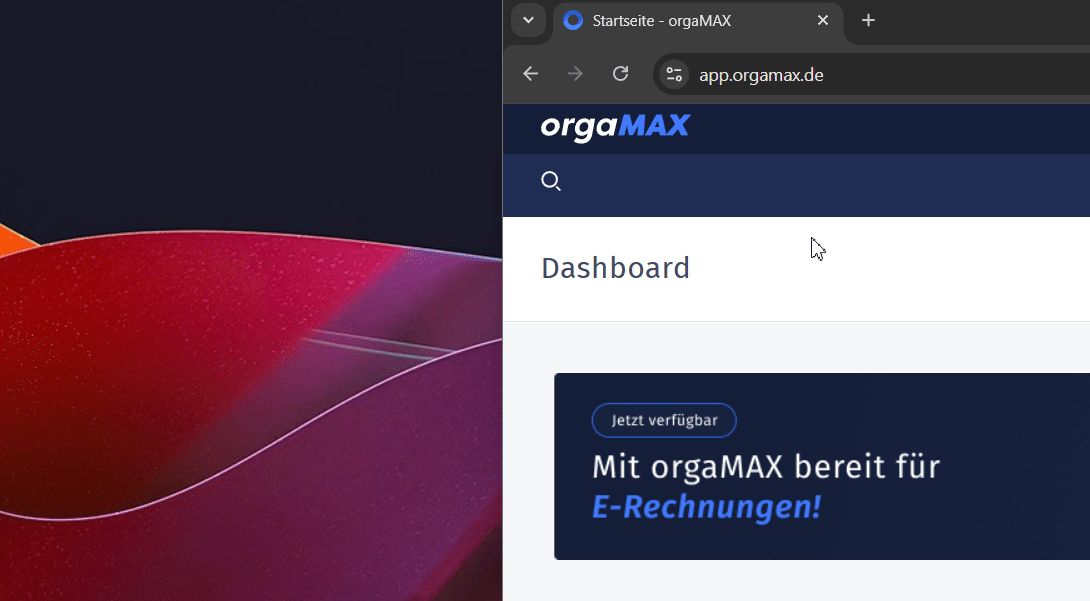 Gezeigt wird in einem Kurzclip, wie schnell und einfach eine Desktopverknüpfung für orgaMAX angelegt werden kann.