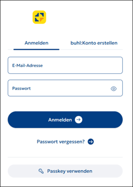 Gezeigt wird der LogIn bei WISO Steuer