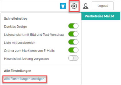 E-Mail-Provider einrichten - Telekom Einstellungen öffnen
