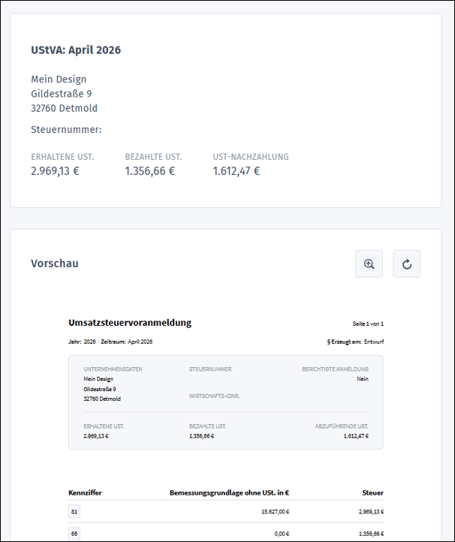 USt-VA - Vorschau