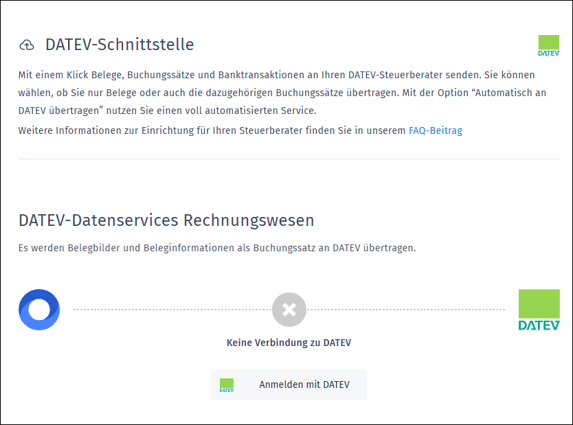Gezeigt wird, wo und wie die Datev-Anmeldung gestartet werden kann