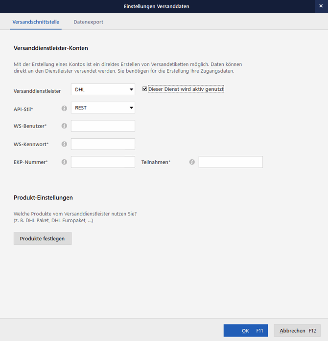 VersandschnittstelleDHL1