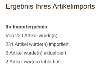 import fehler