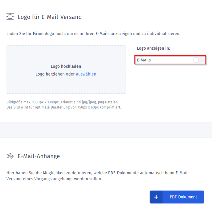 Logo in Mails