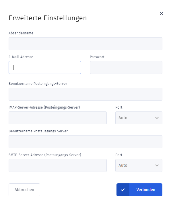 erweiterte Einstellungen