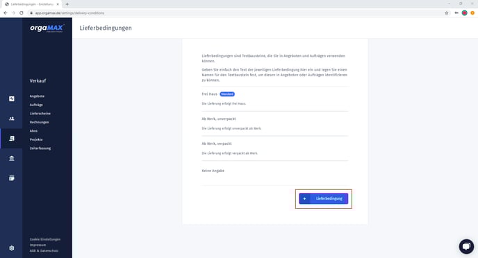Lieferbedingungen neu